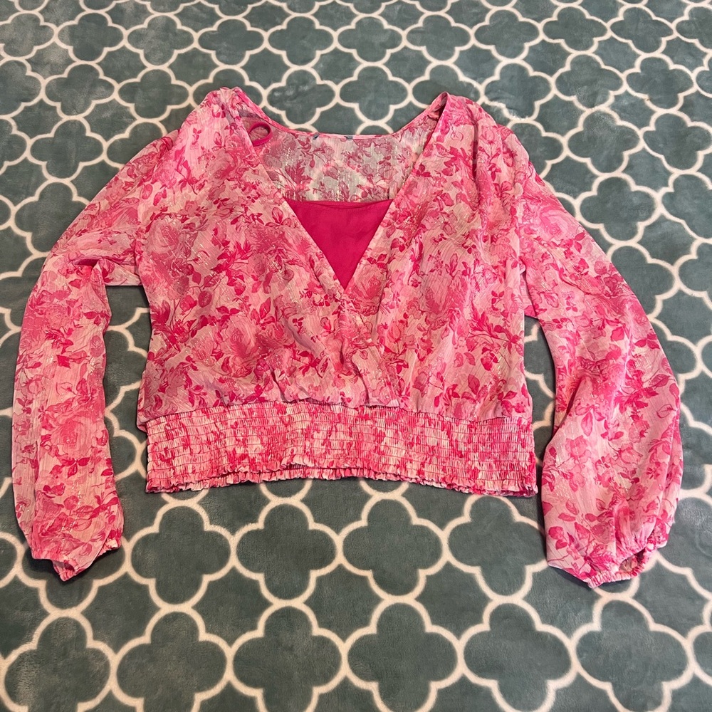 NEW Floral Pink Women's Top